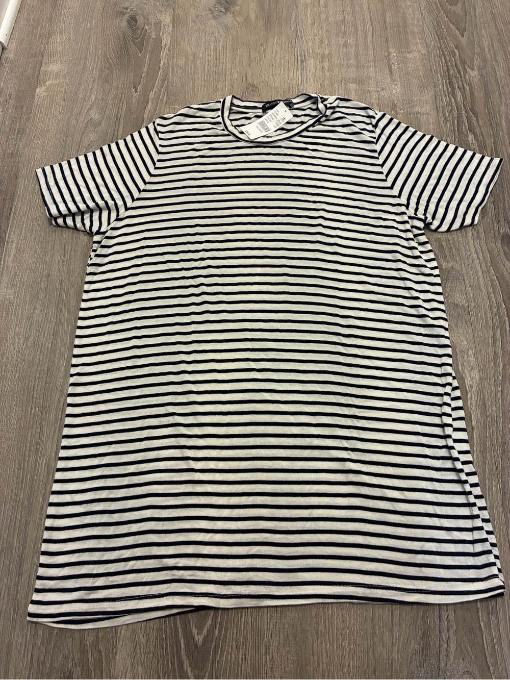 Brandy Melville Black White Stripped Oversized T Shirt Dress